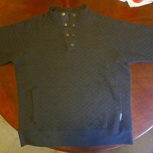 Eddie Bauer Men's Medium Brown Quilted Pullover - Picture 12 of 17